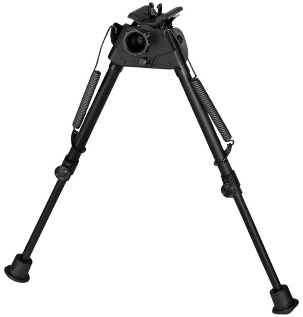 Picture of Harris Bipods S-L2 Swivel L Swivel Stud, 9-13", Black Steel/Aluminum, Self-Leveling Legs, Rubber Feet