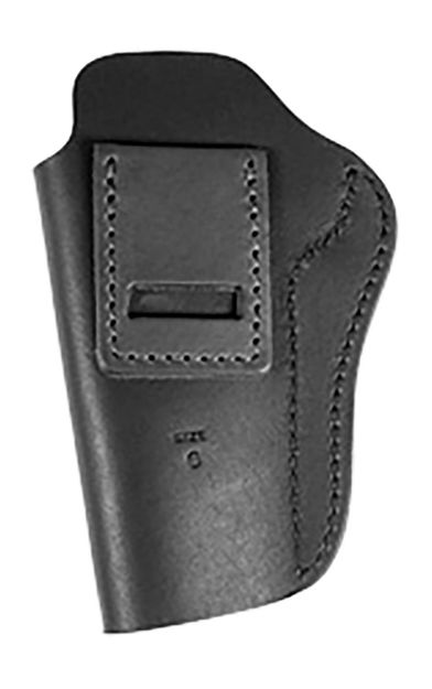 Picture of Uncle Mikes-leather(1791) UMIWB6MBLA Inside the Waistband  IWB Size 06 Matte Black Leather Belt Clip Fits 1911 5" Right Hand