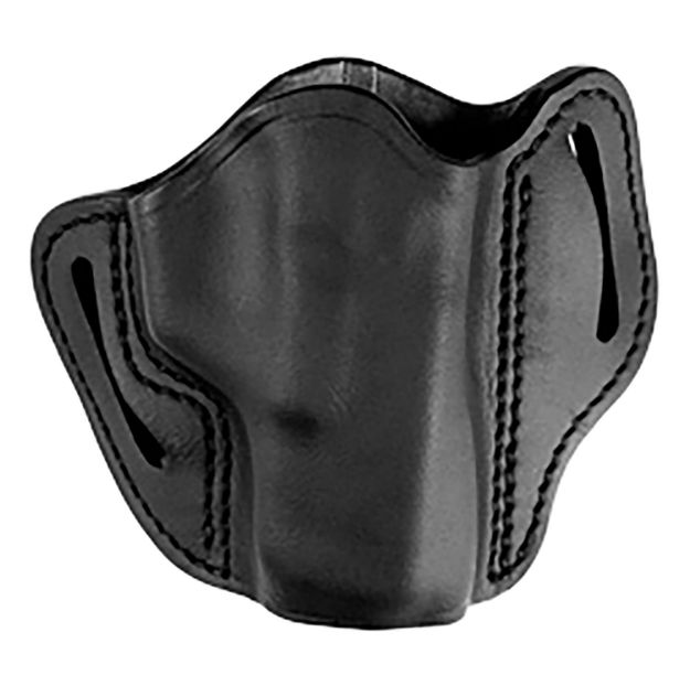 Picture of Uncle Mikes-leather(1791) UMOWB2MBLR Outside The Waistband Holster OWB Size 02 Matte Black Leather Belt Slide Fits Glock 17/19 Right Hand