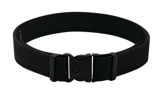 Picture of Uncle Mikes-leather(1791) BLTUM32/36MBL Gun Belt  Matte Black Leather 32/36 1.50" Wide Buckle Closure