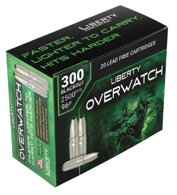 Picture of Liberty Ammunition LAOW300962500 OverWatch  300Blackout 96gr Open Cavity Design 20 Per Box/50 Case