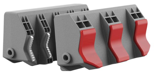 Picture of Real Avid AVSFJPF Smart-Jaws Tube-Fit Sleeves Reversible Gray/Red Rubber Overmold & Steel Side