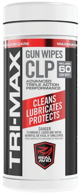 Picture of Real Avid AVCLPW-C60 Tri-Max CLP Gun Wipes-Canister