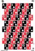 Picture of EZ-Aim 15642 Get Your Game On  Wall Paper Works w/Handgun/Shotgun/Airsoft Gun/BB Guns/Pellet Gun 12 x 18 Black/Red/White 8 Pack