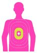 Picture of EZ-Aim 15653 In the Pink  Silhouette Paper Works w/Handgun/Shotgun/Airsoft Gun/BB Guns/Pellet Gun Pink 3 Pack