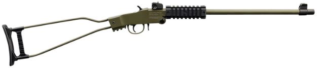 Picture of Chiappa Firearms 500266 Little Badger  22 LR 1rd, 16.50" OD Green Metal Finish & Underfolding Stock, Adjustable Sights, Right Hand