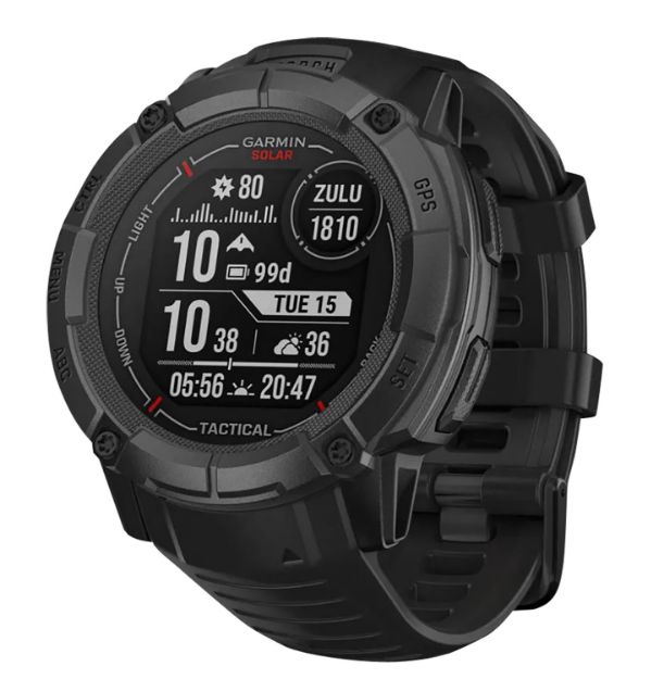 Picture of Garmin 0100280513 Instinct 2X Solar Tactical Edition GPS/Smart Features 64MB Memory Black 50mm