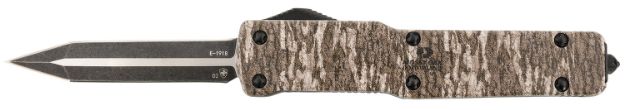 Picture of Templar Knife MAMOB121 Mossy Oak Lightweight Slim 3.16" OTF Dagger Plain Black Oxide Stonewashed Powder Coated D2 Steel Blade/ 4.93" Mossy Oak Bottomland Aged Aluminum Handle