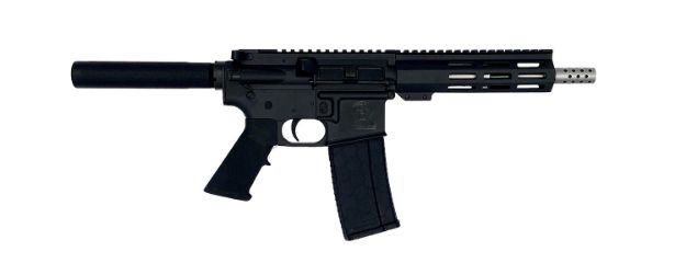 Picture of Great Lakes Firearms GL15223SSPBLK AR-15 Pistol 223 Wylde 30+1 7.50" Stainless Barrel, Black, 7" M-LOK Handguard, Buffer Tube (No Brace), A2 Grip