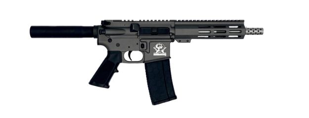 Picture of Great Lakes Firearms GL15223SSPTNG AR-15 Pistol 223 Wylde 30+1 7.50" Stainless Barrel, Tungsten Rec, 7" M-LOK Handguard, Buffer Tube (No Brace), Black A2 Grip