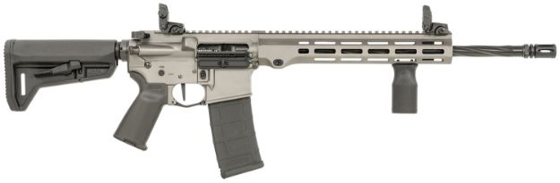 Picture of Maxim Defense MXM49734 MD15 L 5.56x45mm NATO 30+1 16" Fluted Barrel, Sniper Gray Rec/M-LOK Handguard, Black Magpul Furniture, SL-K Stock, MBUS Sights, Blackout Defense Flat Trigger