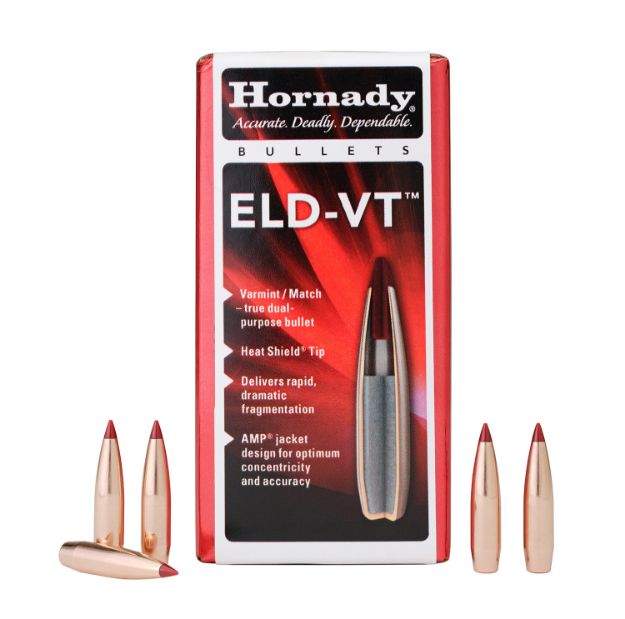 Picture of Hornady 22762 ELD-V  22 Cal .224 62 gr 100 Per Box/ 25 Case