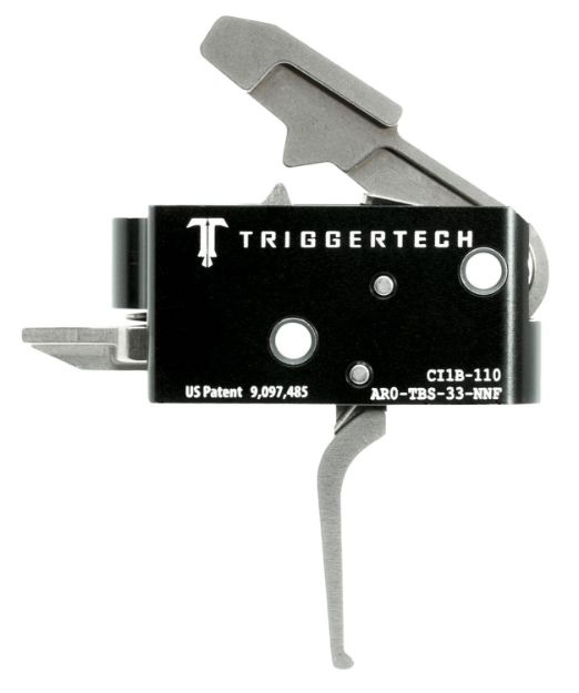 Picture of TriggerTech AR0TBS33NNF Competitive Primary Two-Stage Flat Trigger with 3.50 lbs Draw Weight for AR-15 Right