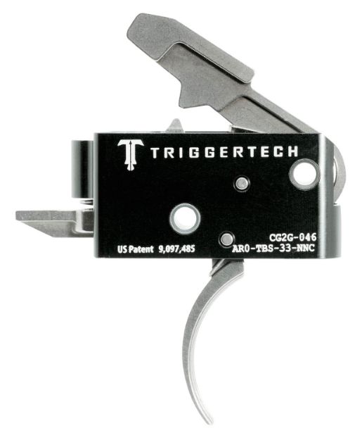 Picture of TriggerTech AR0TBS33NNC Competitive Primary Two-Stage Traditional Curved Trigger with 3.50 lbs Draw Weight for AR-15 Right