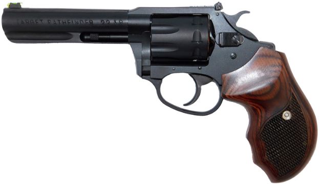 Picture of Charter Arms 12243 Pathfinder Target Lite 22 LR 8rd 4.20" Black Frame w/Rosewood Grip