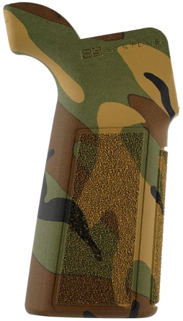 Picture of B5 Systems PGR1187 Type 23 P-Grip  Woodland Camo Polymer