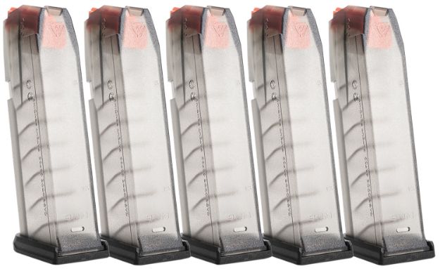 Picture of Strike Industries GMAG19X5   15rd Compatible w/ Glock 19/26 Gen3-5 Translucent Smoke 5 Pack