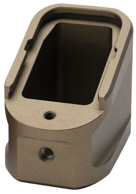 Picture of Strike Industries EMPALG17FDE Extended Mag Plate  Fits Glock G17 Fits Glock G22 Flat Dark Earth 6061 T-6 Aluminum