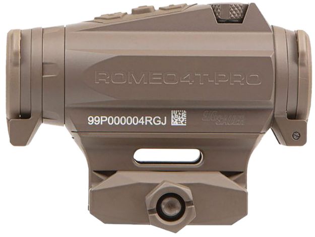 Picture of Sig Sauer Electro-Optics SOR44102 Romeo4T Pro Flat Dark Earth 1 x 20 mm 2 MOA Red Quad Ballistic Dot/65 MOA Circle