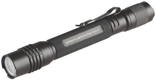 Picture of Streamlight 88135 ProTac 2AA-X USB Flashlight  Black Anodized 40/550 Lumens White  LED