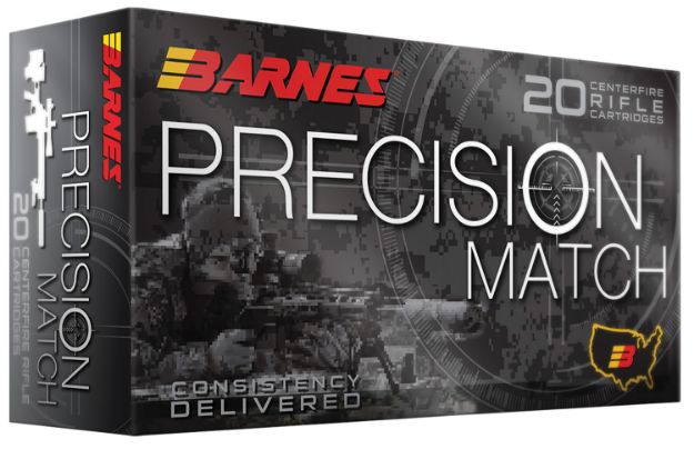 Picture of Barnes Bullets 32017 Precision Match  223Rem 55gr Match Burner OTM BT 20 Per Box/10 Case