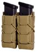 Picture of High Speed Gear 24PT02CB TACO Gen 2 Double Pistol Coyote Brown Nylon MOLLE Compatible w/ Pistol