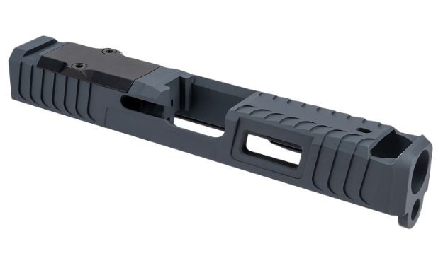 Picture of Zaffiri Precision ZPS.B.43.SG ZPS.IBS Custom Slide Fits Glock 43/43x Sniper Gray 17-4 Stainless Steel