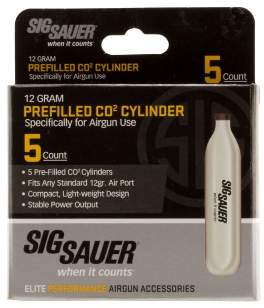 Picture of Sig Sauer Airguns AC125 CO2 Cylinders 12 gram 5 Per Pack