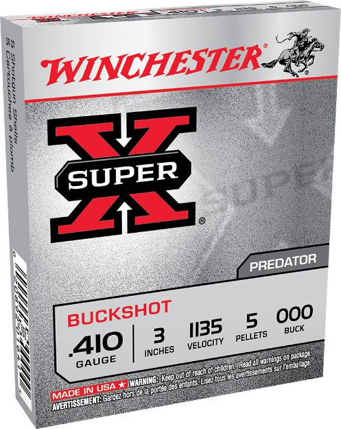 Picture of Winchester Ammo XB413 Super X  410Gauge 3" 5Pellets 000Buck Shot 5 Per Box/50 Case