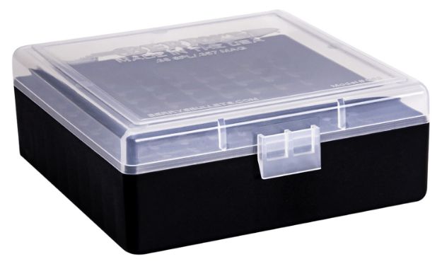 Picture of Berry's 15382 Ammo Box  38Special/357Mag Clear/Black Plastic 100rd