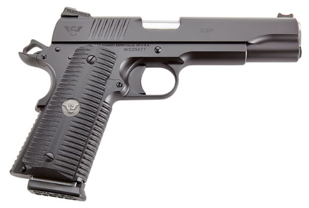 Picture of Wilson Combat ACPFS9 ACP Full-Size 9mm Luger Caliber with 5" Barrel, 10+1 Capacity, Black Armor-Tuff Finish Carbon Steel Beavertail Frame, Serrated Black Carbon Steel Slide & Black G10 Eagle Claw Grip