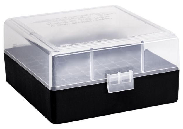 Picture of Berry's 03856 Ammo Box  223Rem/5.56NATO Clear/Black Polypropylene 100rd