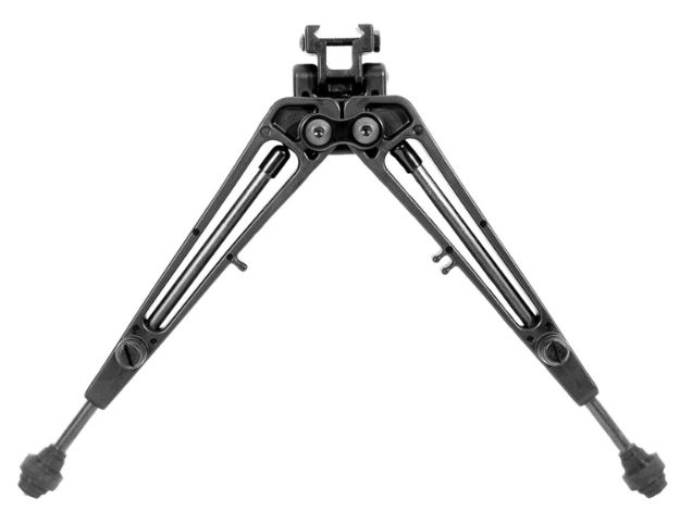 Picture of Limbsaver 12601 True-Track Bipod made of Durable Isoplast with Black Finish, Rubber Feet, Sling Stud Attachment, 7-11" Vertical Adjustment & Leg-Lock System