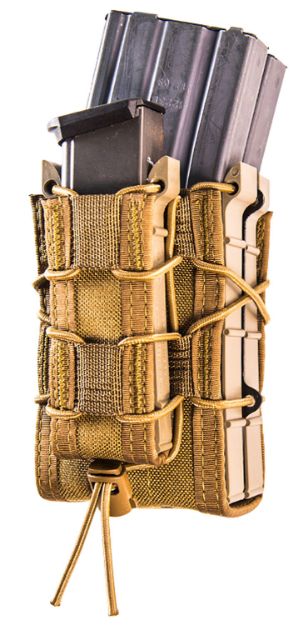 Picture of High Speed Gear 112RP0CB TACO X2RP Mag Pouch Triple Coyote Brown Nylon MOLLE Compatible w/ Rifle Compatible w/ Pistol