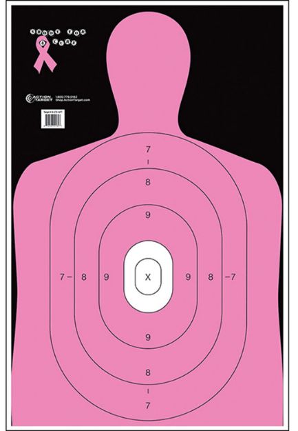 Picture of Action Target B27ENPT100 Qualification Shoot for the Cure Silhouette Paper 23" x 35" Pink 100 Per Box