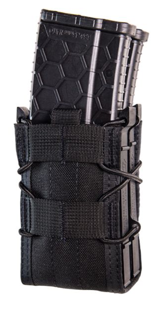 Picture of High Speed Gear 162R00BK TACO X2R Mag Pouch Double Black Polymer Belt MOLLE Belts 2" Wide Compatible w/ Rifle