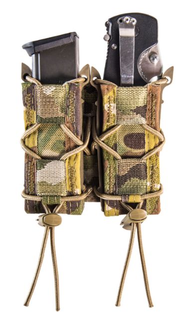 Picture of High Speed Gear 13PT12MC TACO Mag Pouch Double MultiCam Nylon Belt Compatible w/ Pistol