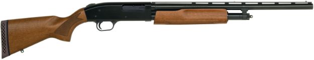 Picture of Mossberg 57110 505  Youth 20 Gauge 3" 4+1 20" Vent Rib Barrel, Dual Extractors, EZ-Reach Forend, Blued Metal Finish, Hardwood Stock, Includes Accu-Set Chokes