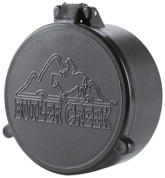 Picture of Butler Creek 30470 Flip-Open Objective Scope Cover 62.50mm Obj. Size 47 Black Polymer