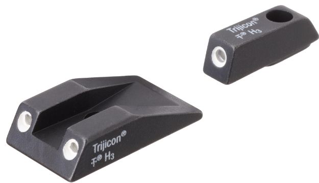 Picture of Trijicon 600495 Bright & Tough Night Sights  Green/Tritium White Outline Front Sight-Green/Tritium White Outline Rear Sight Taurus PT111/PT132/PT138