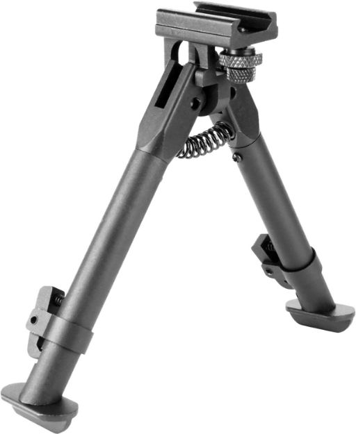 Picture of Aim Sports BPARSS AR Handguard Rail Bipod Black Hardcoat Anodized 6.5-9" Steel/Aluminum