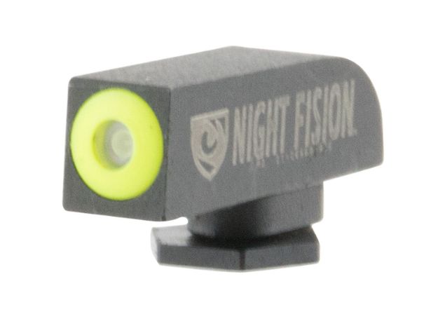 Picture of Night Fision GLK000001YGX Tritium Front Sight for Glock  Green/Tritium Yellow Outline Glock 17/17L/19/22