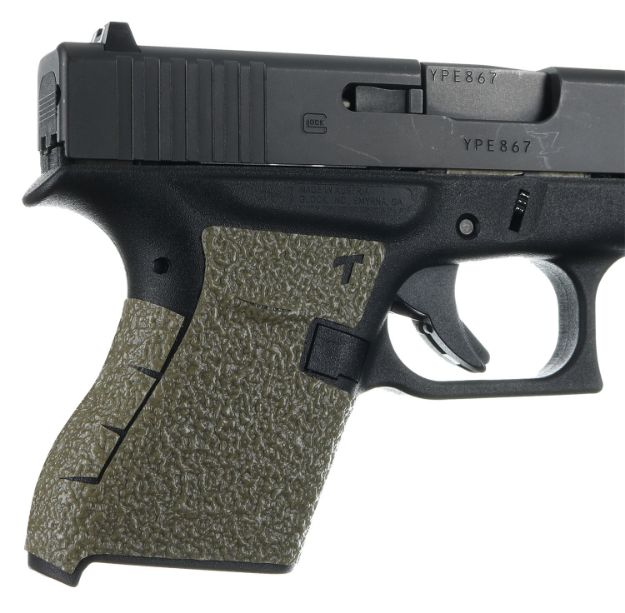 Picture of Talon Grips 100M Adhesive Grip  Compatible w/Glock 43, Moss Textured Rubber