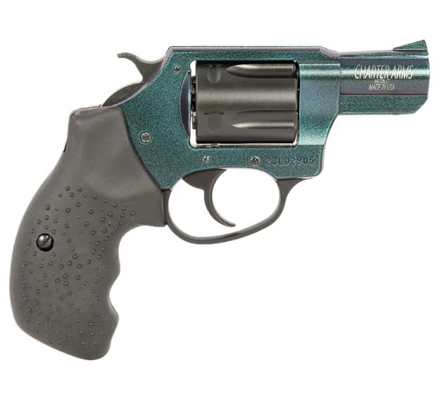 Picture of Charter Arms 25387 Undercover Chameleon 38 Special 5rd 2" Barrel, Overall Hi-Polished Iridescent Cerakote Finish, Standard Hammer, Finger Grooved Black Rubber Grip