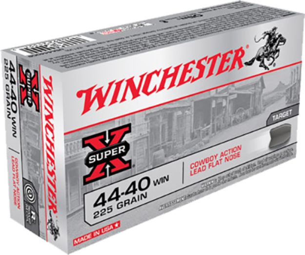 Picture of Winchester Ammo USA4440CB Super X Cowboy Action 44-40Win 225gr Lead Flat Nose 50 Per Box/10 Case