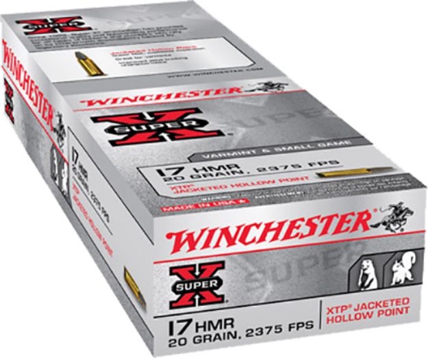 Picture of Winchester Ammo X17HMR1 Super X  17HMR 20gr Hornady XTP Hollow Point 50 Per Box/20 Case