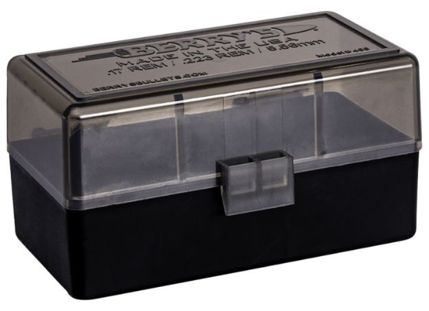 Picture of Berry's 29682 Ammo Box  223Rem/5.56NATO Smoke/Black Polypropylene 50rd