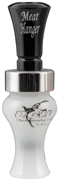 Picture of Echo Calls 79010 Meat Hanger  Double Reed Mallard Sounds Attracts Ducks Black/Pearl Acrylic