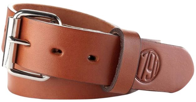 Picture of 1791 Gunleather BLT014044CBRA 01  Gun Belt Classic Brown Leather 40/44 1.50" Wide Buckle Closure