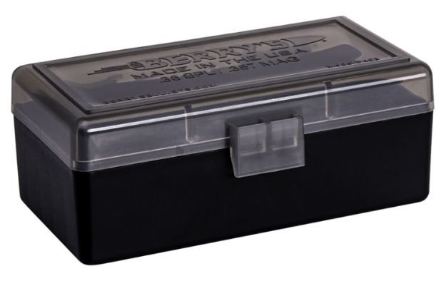 Picture of Berry's 92948 Ammo Box  38Special/357Mag Smoke/Black Polypropylene 50rd